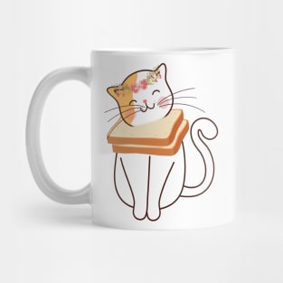 Funny Cat Flower Toast Mug